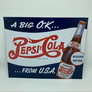 2006 Pepsi Co Advertising Collectible Metal/Tin Sign Poster 15x12”
